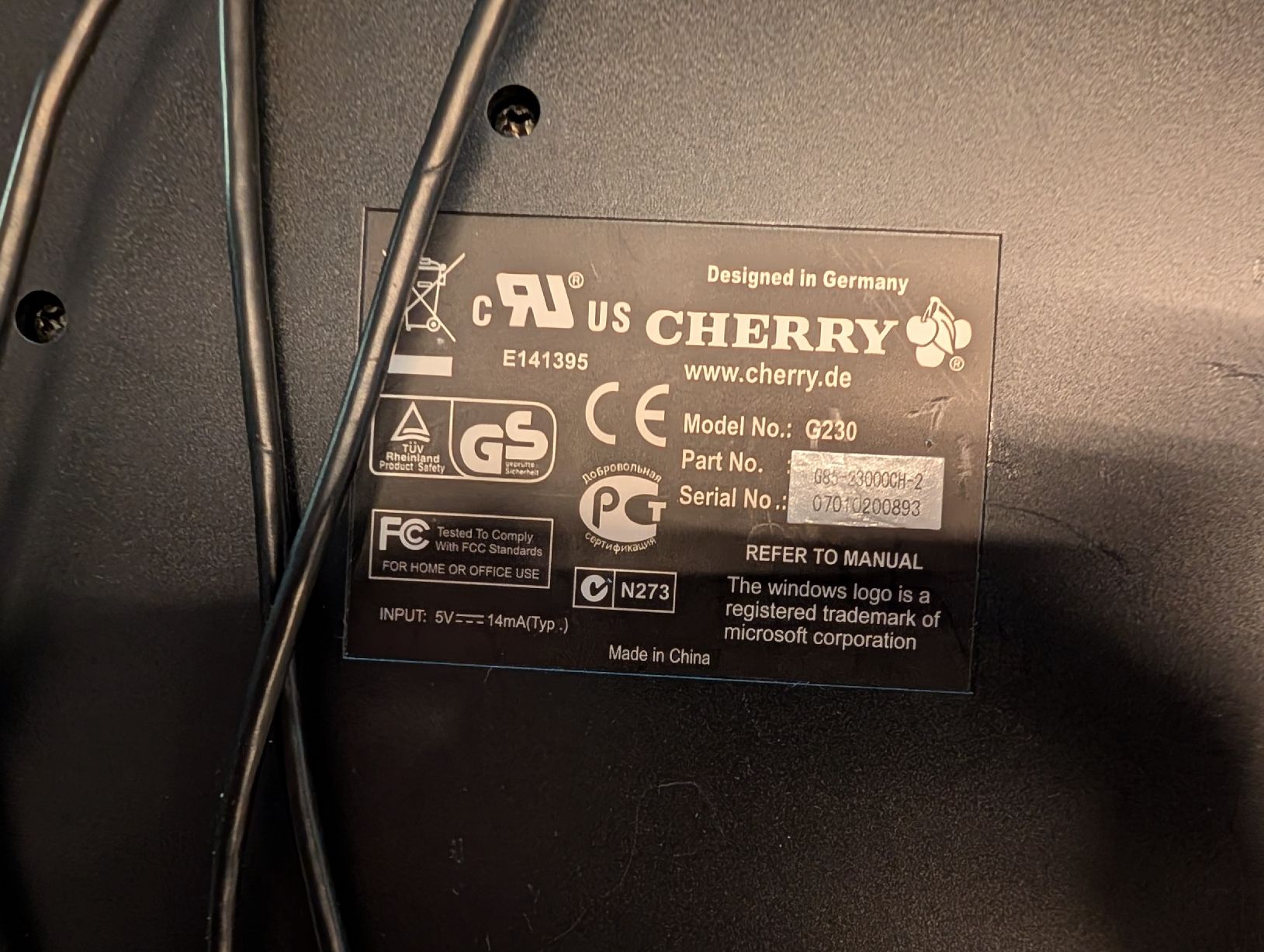 Tastiere: CHERRY G230 Tastatur QWERTZ USB – Usato da Braunau venduto da domiV6 1