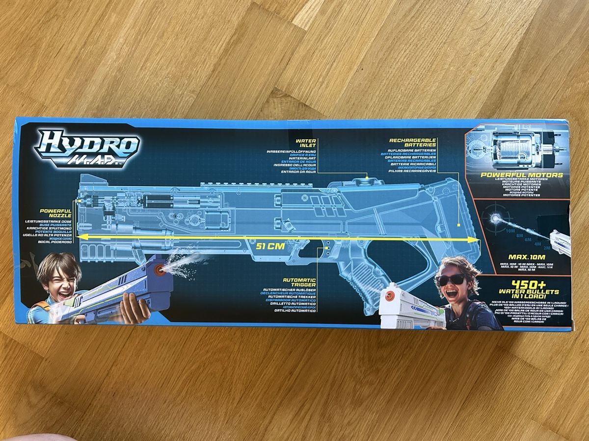 Spielzeuge: Hydro Mad Wasserpistole ungeöffnet – Neu und originalverpackt aus Hinterkappelen von Petra_87 1