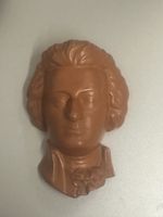 Mozart Büste Wand Relief, Vintage 1977, Rarität!