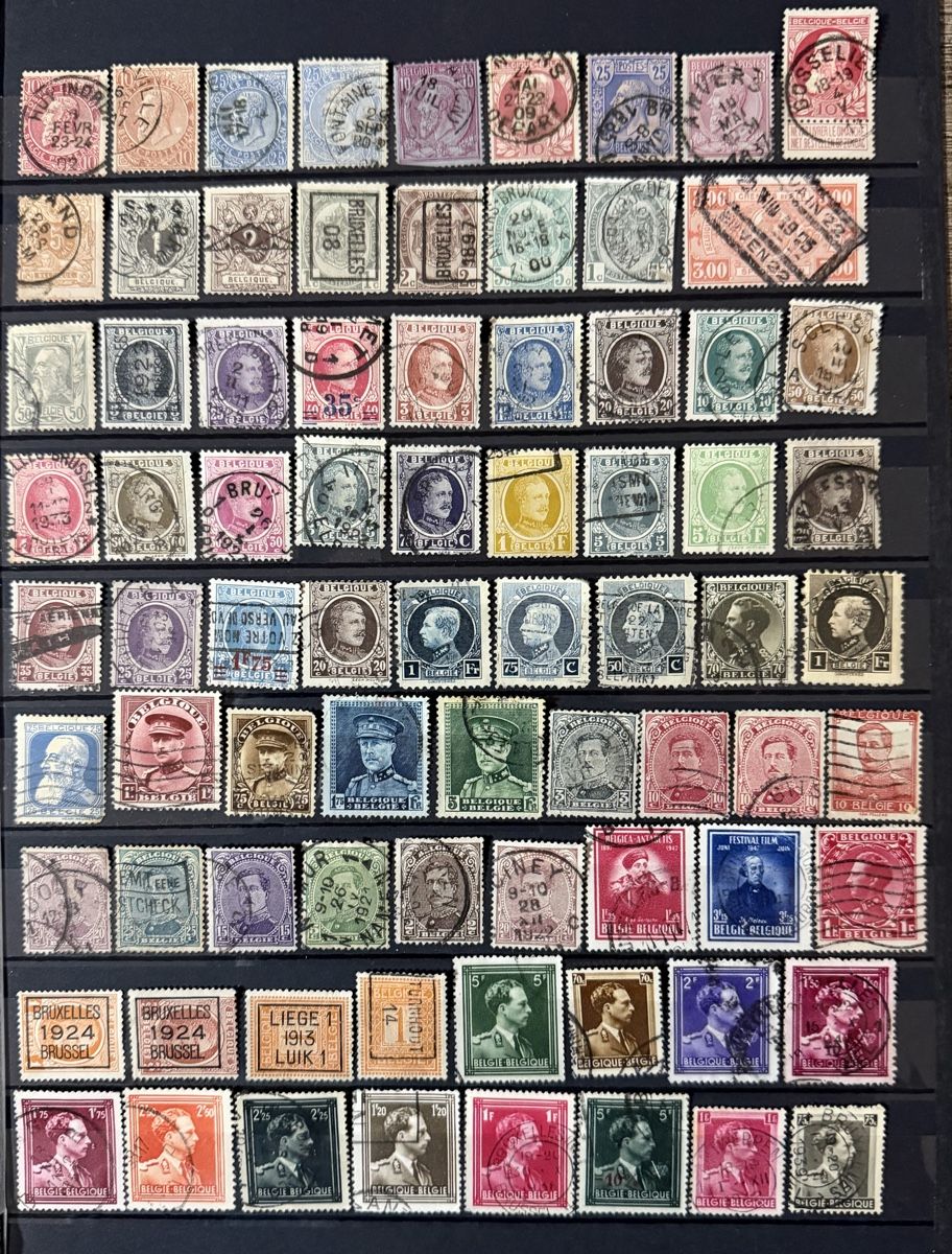 Tutti i francobolli: 145 timbres - Belgique – Usato da Petit-Lancy venduto da Solcarm