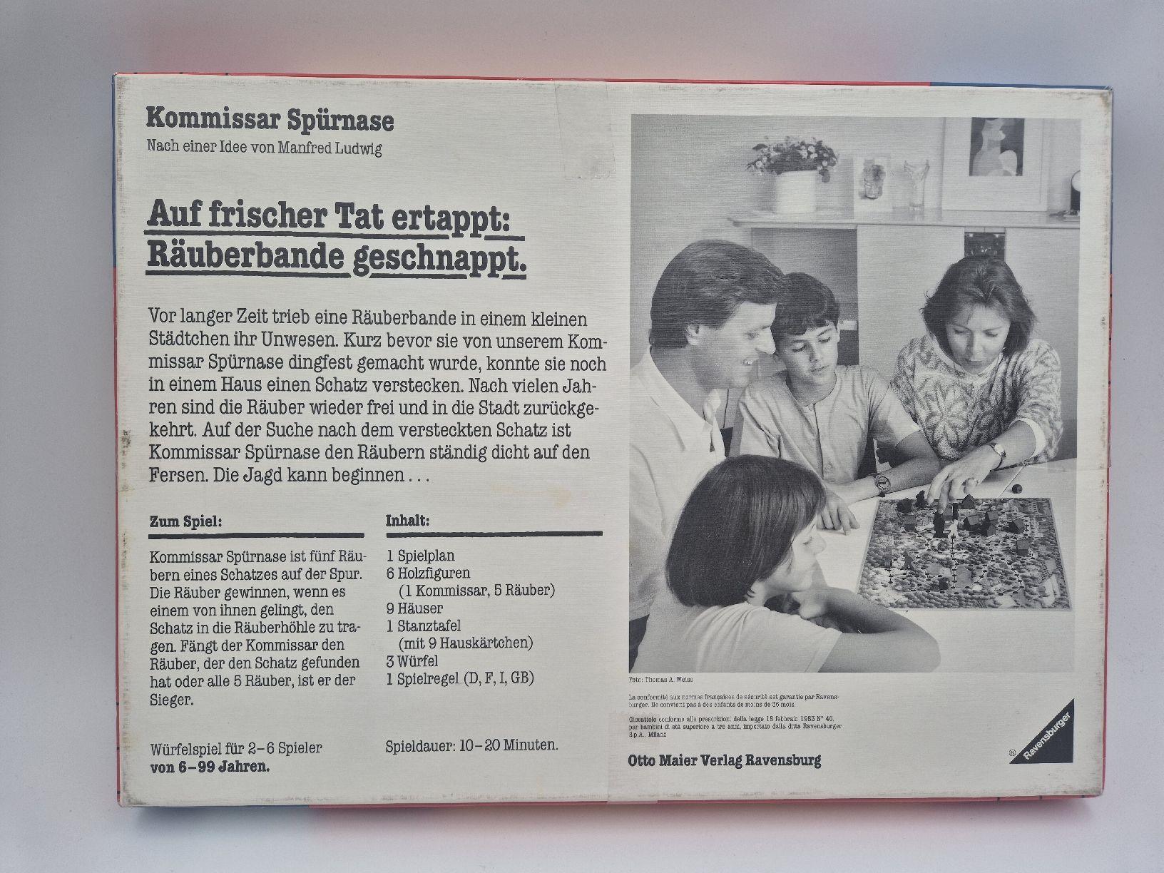 Ravensburger Giochi: Kommissar Spürnase , Ravensburger Brettspiel  – Usato da Ettiswil venduto da beekeper13 1