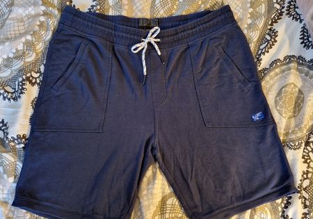 Dunkelblaue Sweat-Shorts