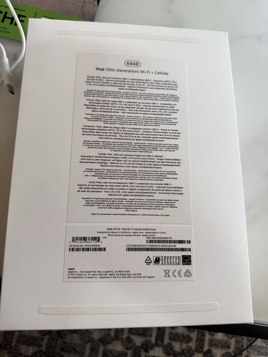 Apple Tablet PC: iPad 10e génération 64 Go  Cellular en bon état – Usato da Gland venduto da Vertigo2004 4