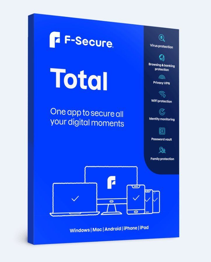 F-Secure Software: F-Secure TOTAL Security VPN 1D/2Y – Nuovo (secondo la descrizione) da Vaduz venduto da KeysDistributionGmbH