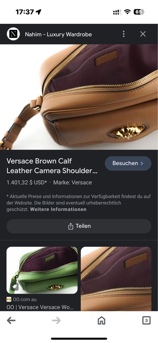 Versace Sonstige Kleidung & Accessoires: Versace Kamera Tasche neu – Neu und originalverpackt aus Lachen SZ von HelvetiaLuxury 8