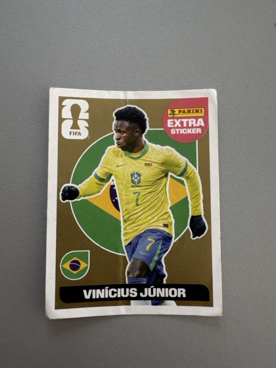 Panini Carte collezionabili: Vinícius junior gold extra sticker – Usato da Nussbaumen AG venduto da Daniela_82