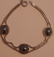 Braccialetto Vintage con Pietre di Ematite  in argento 925 ?