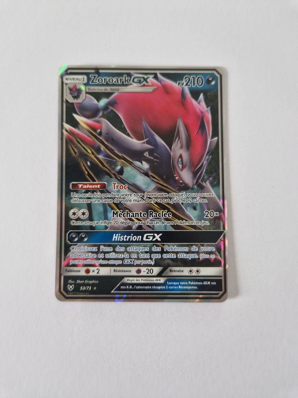 Pokémon Carte collezionabili: Zoroark GX - Shining Legends - FR  – Usato da Romont FR venduto da raj_sjv9 1