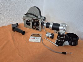 Pathé 16mm Kamera, Berthiot Pan-Cinor, + 2 Objektive, +div.