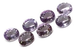 7x Améthystes 14x10 mm - 36.36 ct - Valeur 290.- Fr