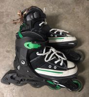 Inline Skates Gr. 37–40 verstellbar Kinder schwarz