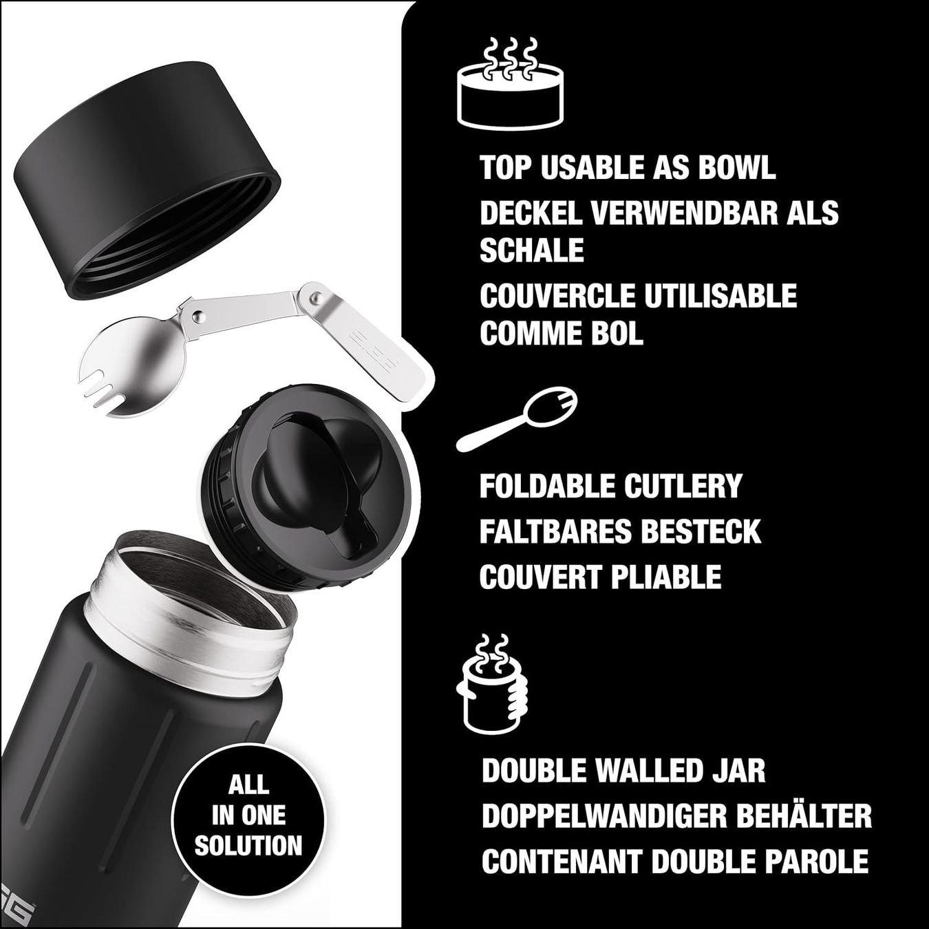 Sigg Contenitori & Simili: SIGG Speisegefäss Gemstone obsidian 0.75L – Nuovo e nell'imballaggio originale da Kägiswil venduto da nick333 1
