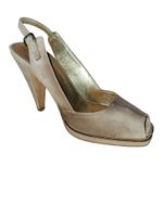 Prada Sandaletten Gr. 40, beige, Wildleder