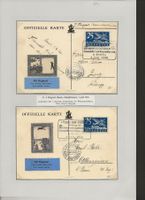 2 x 1926 1. Flugpost BS - SH nach Allenwinden + Schönegg Zug