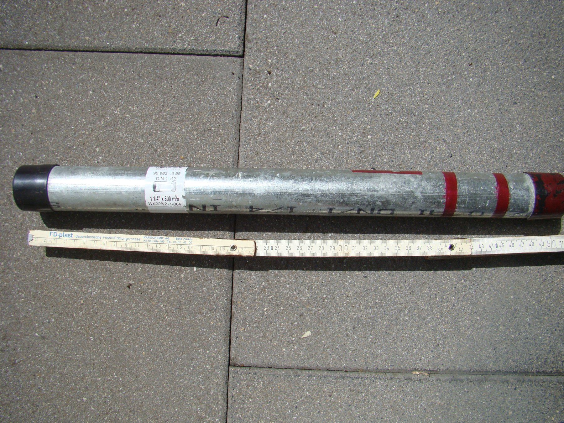 Metall- & Schlosserei Sonstiges: Stahlrohr 50cm mit Gewinde – Neu (gemäss Beschreibung) aus Rothenburg von Bison2