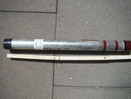 Stahlrohr 50cm mit Gewinde