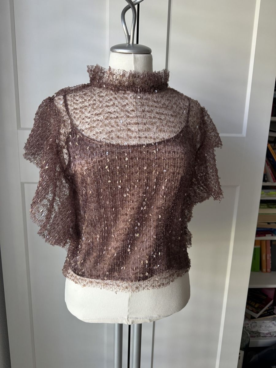 Zara Camicette: Elegantes Glitzertop Gr. S – Nuovo (secondo la descrizione) da Olten venduto da bir_k96n