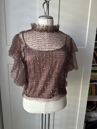 Elegantes Glitzertop Gr. S