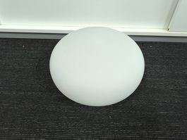 Kugellampe aus Opalglas | Tischlampe weiss matt 29cm