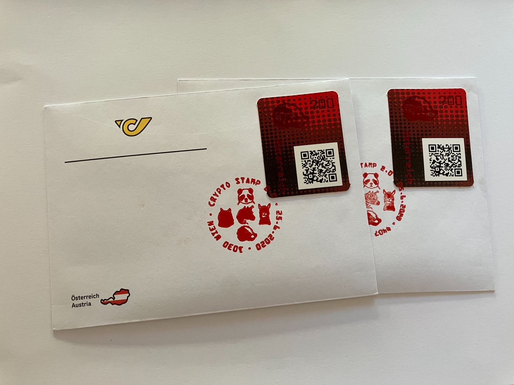 Buste & buste per spedizione: Crypto Österreich, 2 Briefe – Nuovo (secondo la descrizione) da Menzingen venduto da Wlukas