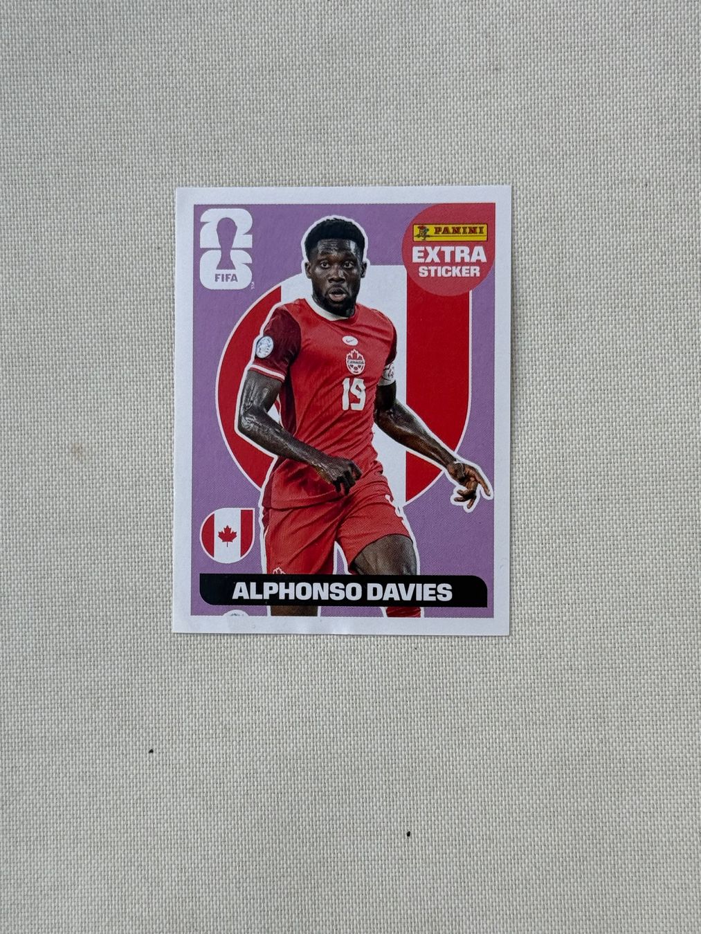 Panini Sammelbilder & Trading cards: Alphonso Davies Panini Extra Sticker lila – Neu (gemäss Beschreibung) aus Zürich von stee-vee