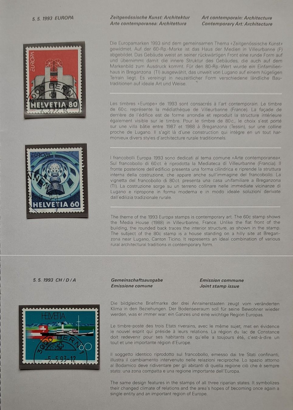 Tutti i francobolli: Jahrbuch 1993 mit Einzelmarken – Nuovo (secondo la descrizione) da Mollis venduto da serik57 4