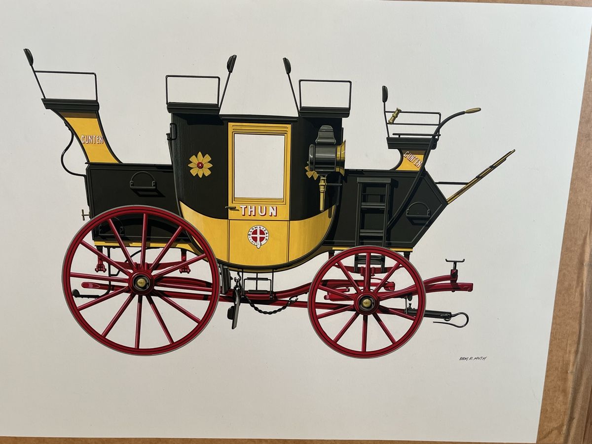 Tableaux: Aquarell von Adolf Tièche – D'occasion à Zürich par pat_vb56 6