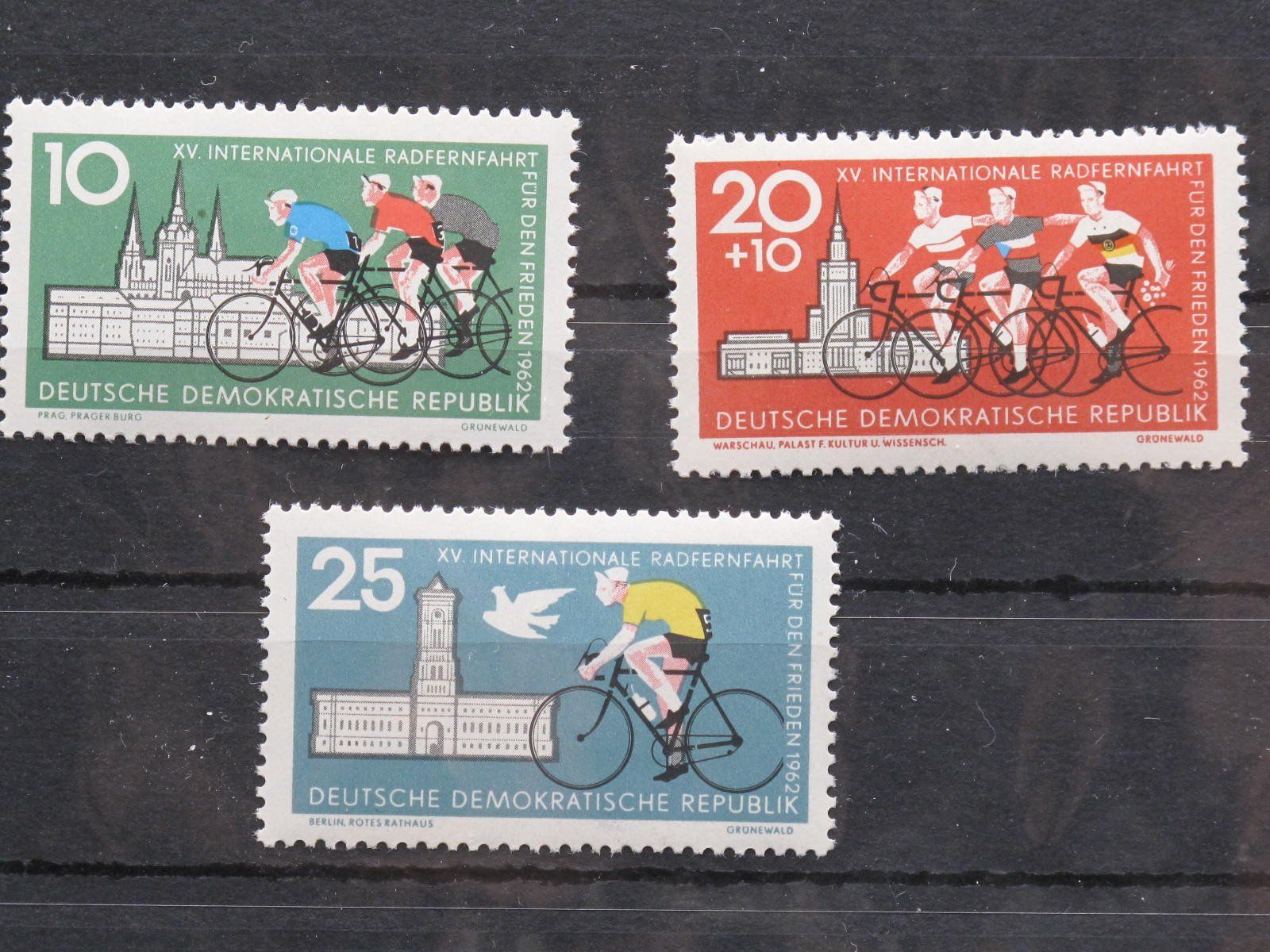 Tutti i francobolli: DDR 1962 Friedens Radrennfahrt ** – Usato da Wil SG venduto da fva01