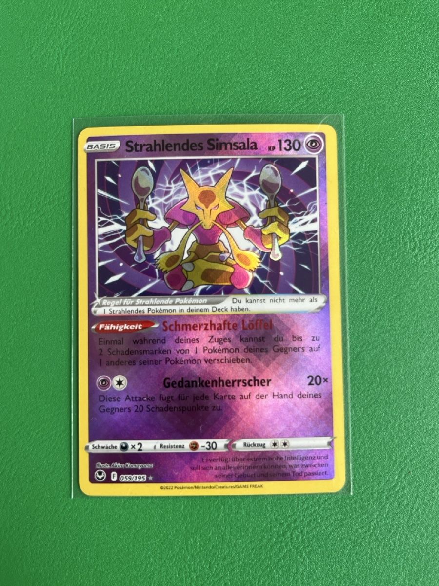 Pokémon Carte collezionabili: Pokemon Strahlendes Simsala Radiant Alakazam SIT 059 DE – Nuovo (secondo la descrizione) da Lommiswil venduto da diti_89