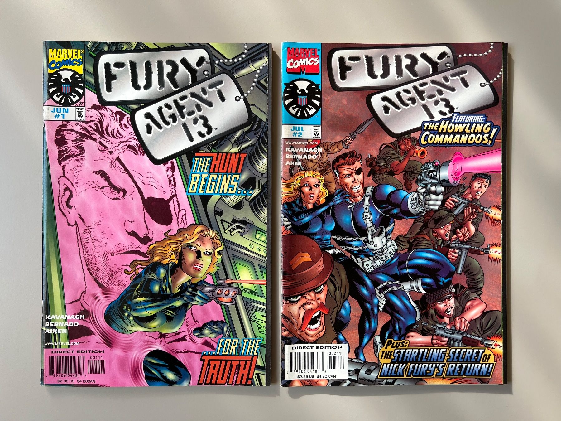 Fumetti: Marvel Comics: 2 x Nick Fury "Agent 13" Comics – Usato da Bösingen venduto da KIEL_COMICS