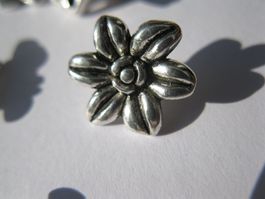 5 Zierelemente Edelweiss 14mm