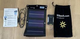 Hochleist. Solarpaneel faltbar für unterwegs inkl. Powerbank