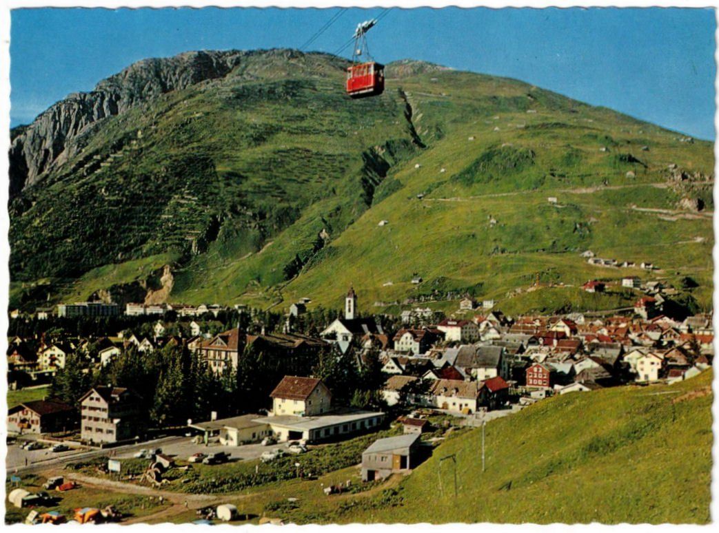 Ansichtskarten: Andermatt - Luftseilbahn Andermatt--Gurschenalp – Gebraucht aus Binningen von Mountainrider