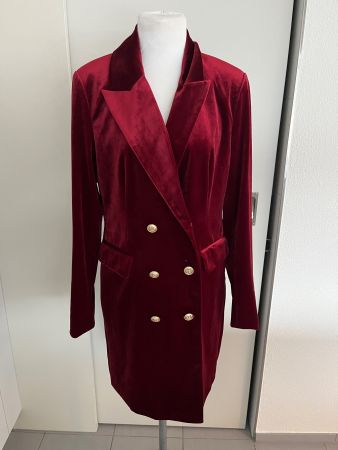 Kleid/Mantel, Samt, Gr. 40, NP 129.-