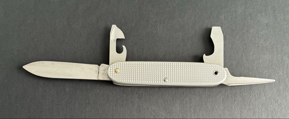 Schweizer Armee Coltelli tascabile: Sackmesser Militär 1984 – Usato da Gutenswil venduto da Antiques77