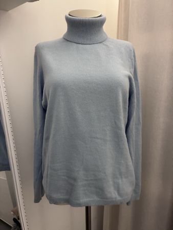 Rollkragenpullover Enrico Rosselli Donna hellblau Grösse M