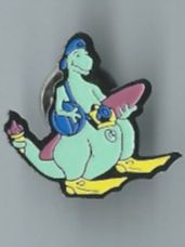 Placchette & Badge: Cooler Dino Pin – Usato da Zürich venduto da t24_de