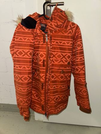 Nikita Winterjacke, XS, Orange-Braun