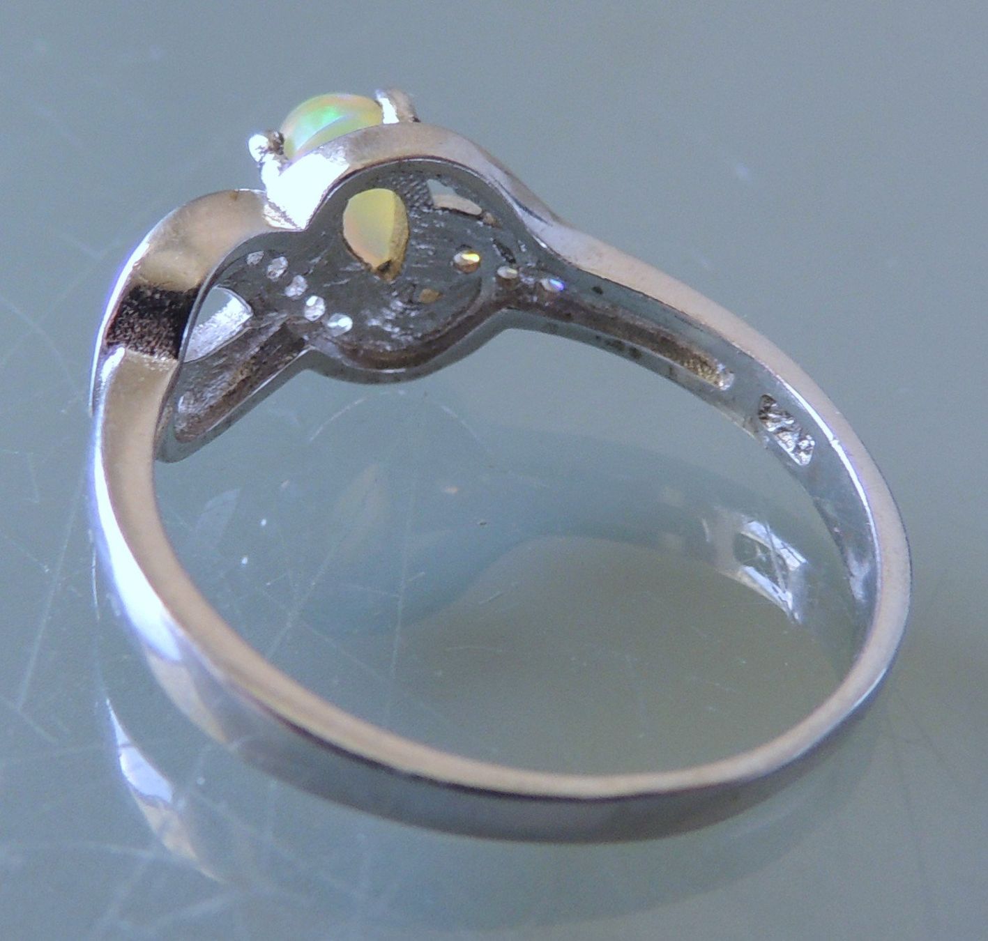 Anelli: Opal Silber 925 Fingerring Gr. 59 – Usato da Waldenburg venduto da schaller707 4