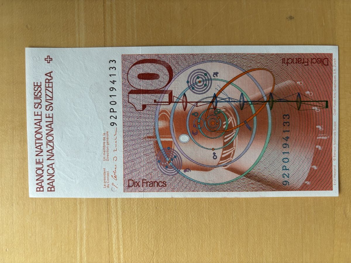 Banconote: Schweizer 10 Franken Note Leonhard Euler neuwertig – Nuovo (secondo la descrizione) da Obernau venduto da taunus1958 2