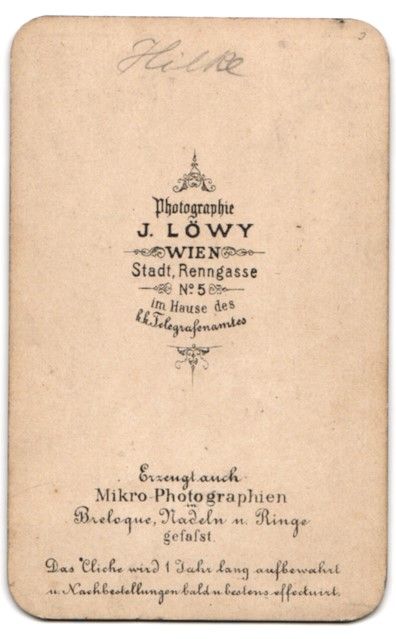 Fotografie & Manifesti: Fotografie J. Löwy, Wien, junge Schausp – Usato da Berlin venduto da bartko-reher 1