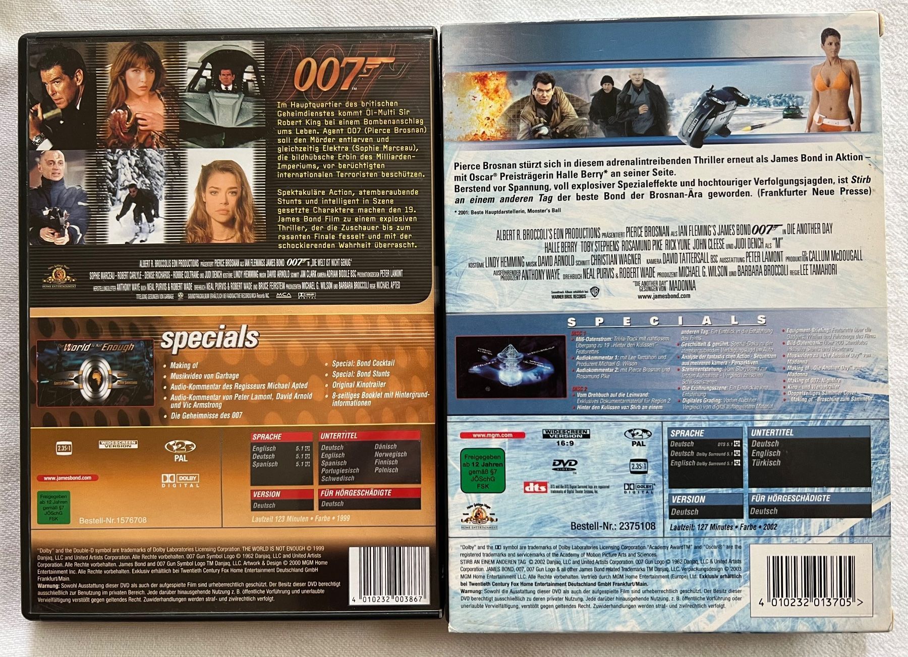 Tutti i DVDs: 2x James Bond Dvd‘s – Usato da Rebstein venduto da gimmma 1