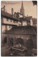 Alt-Bern, Brunnen an der Metzgergasse, belebt, um 1920
