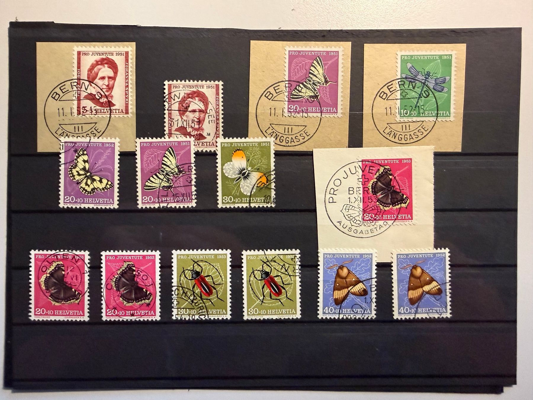 Alle Briefmarken: Pj Posten 14 Stück Kat, ca. 70.- – Gebraucht aus Steinhausen von yukon26