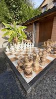 Schachspiel aus Stein Set mit Brett gebraucht