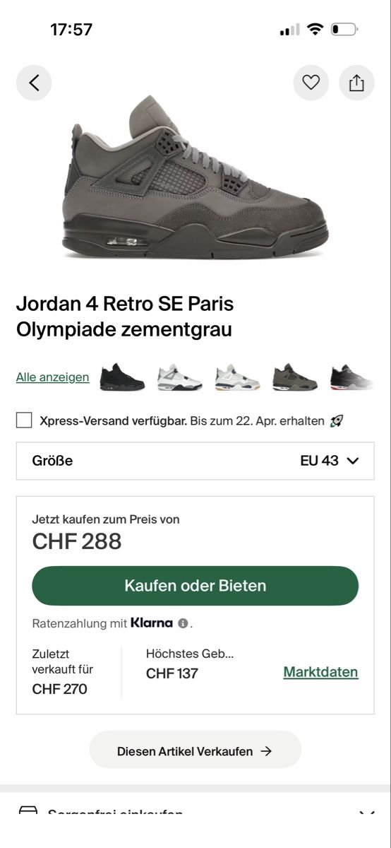 Jordan Scarpe da uomo: Jordans Schuhe gr.43 – Nuovo e nell'imballaggio originale da Windlach venduto da ssp_k9j9 7