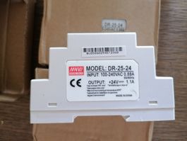 MW DC Power Supply DR-25-24 100-240VAC 0.88A
