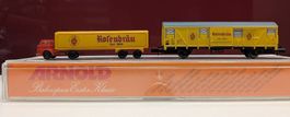 Spur N Güterwagen-Set, Wagen + LKW "Rosenbräu"