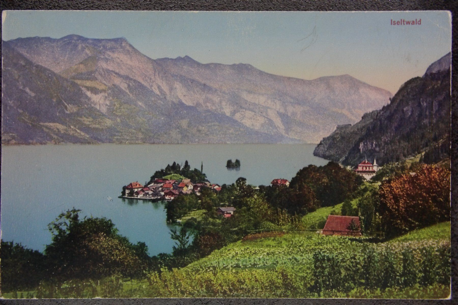 Cartoline postali: Iseltwald am Brienzersee  -  alte Ansichtskarte – Usato da Röthenbach i. E. venduto da Heureka5