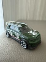 Modellino Mini WRC Hot Wheels 2011 verde Rally da collezione